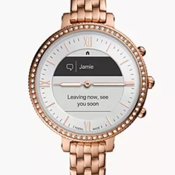 🚫SOLD🚫 Fossil Monroe hybrid watch in rose gold with extra band - NWT - Picture 3 of 16